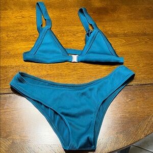 Zaful Deep Teal Bikini Set